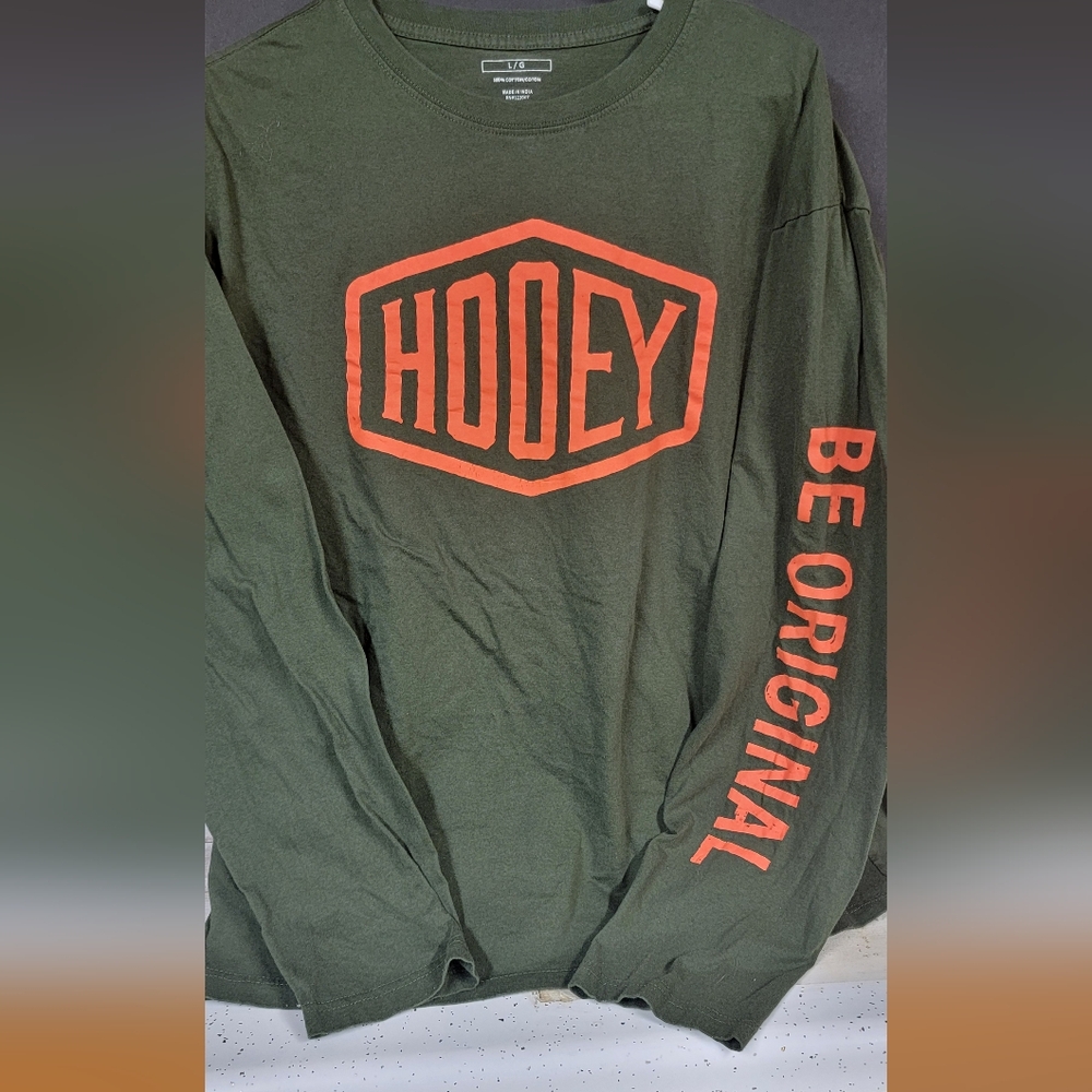 Hooey Green and Orange Long Sleeve Tee
